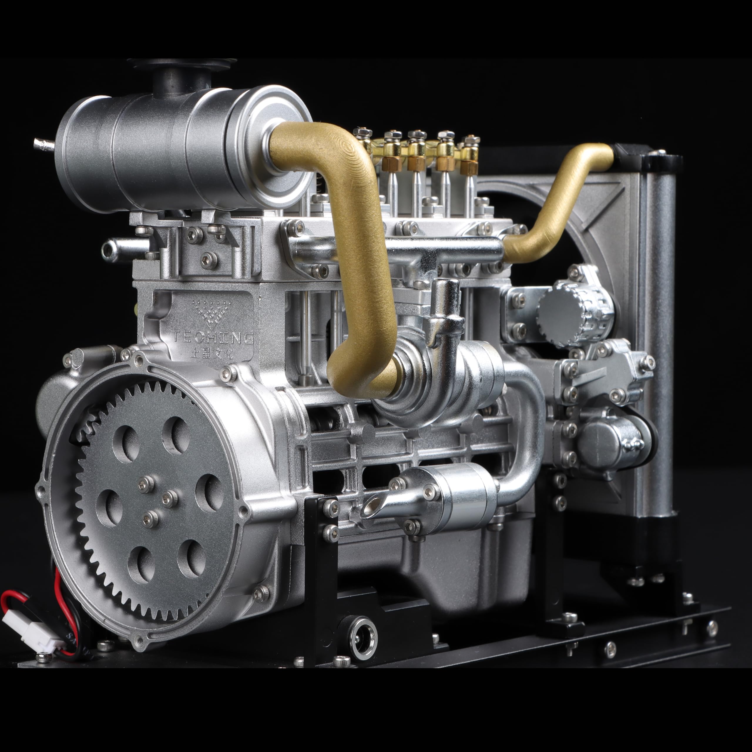 Amazon.co.jp: TECHING ミニディーゼルエンジンモデルキット OHV 4気筒